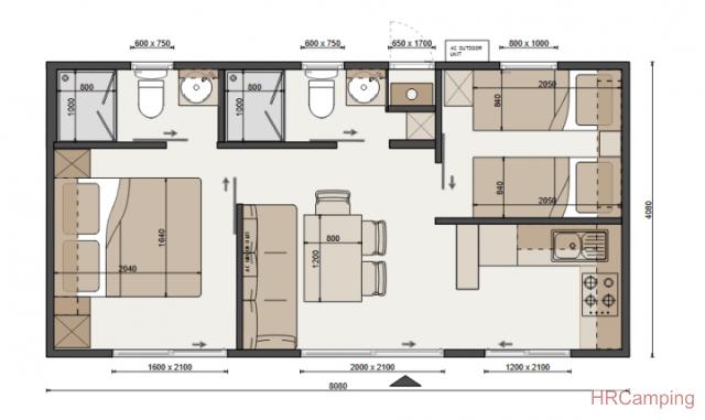 Camp Adriatic *** 4+2B Mobilhomes